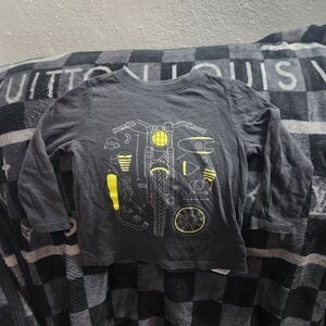 Old Navy Charcoal Shirt with Yellow Graphic